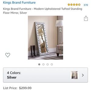 Stand up full length mirror